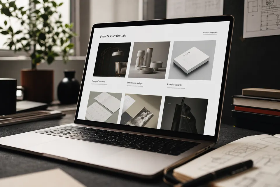 Illustration : CV ou portfolio en ligne