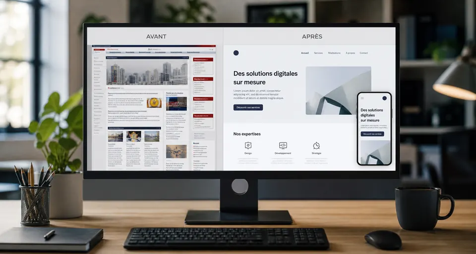 Illustration : Refonte de site