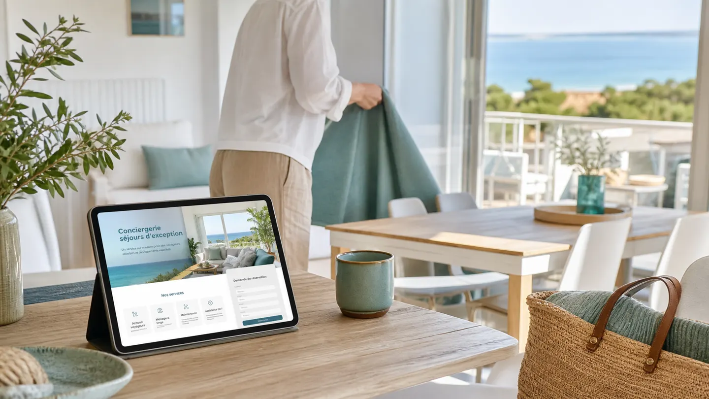 Service de conciergerie et logement du littoral présentés en ligne