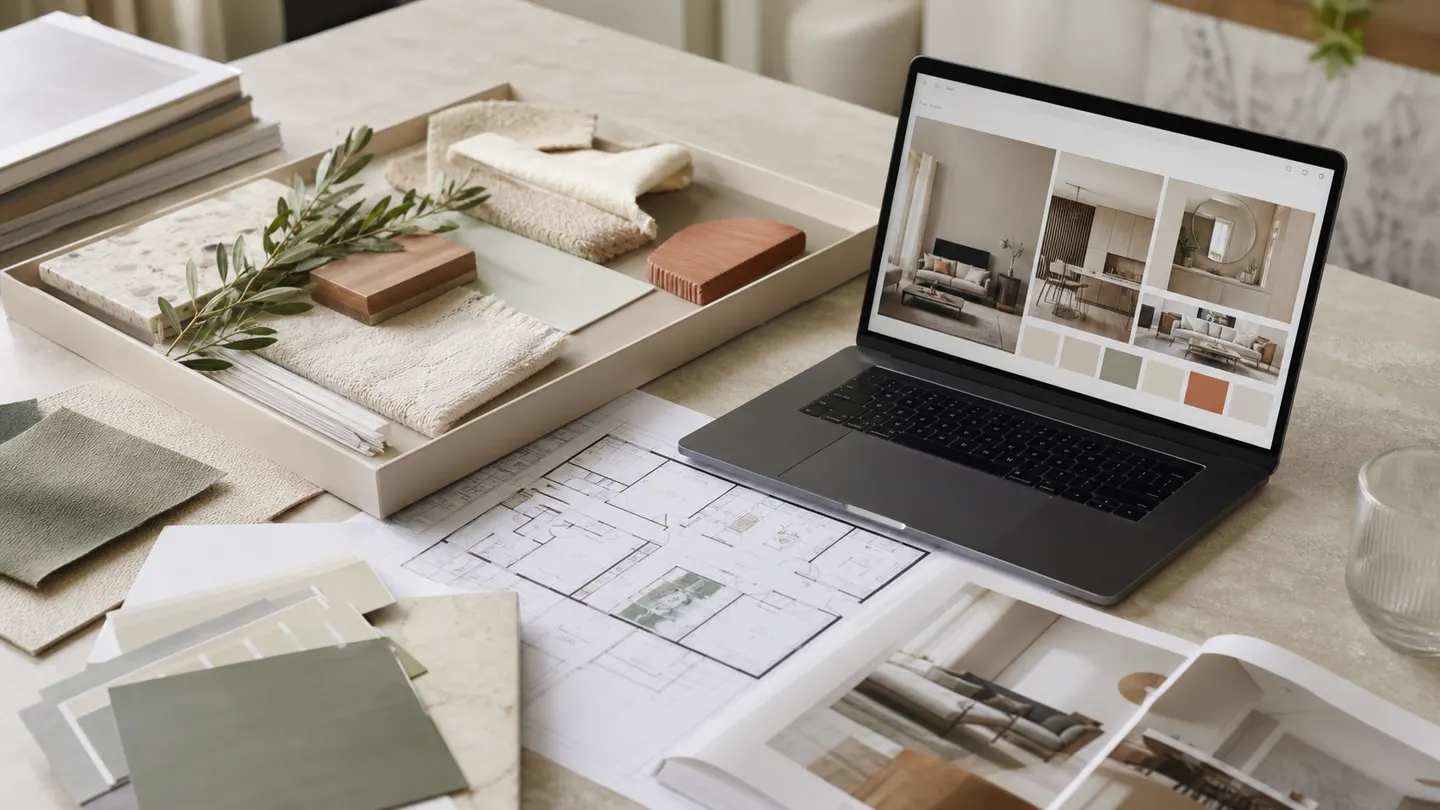 Univers de décoration et portfolio présentés sur un site élégant